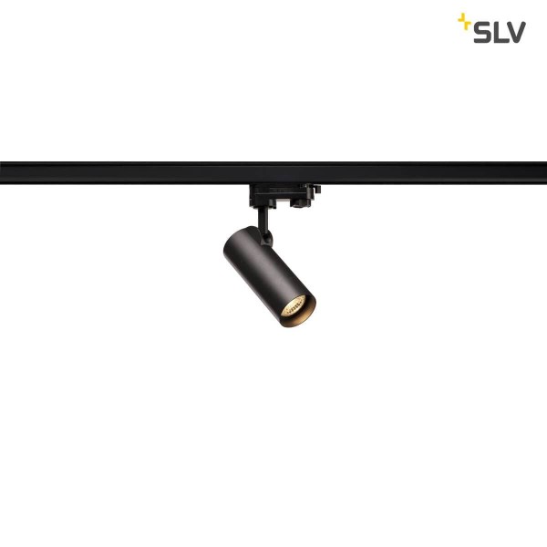 SLV 152960 HELIA 50 LED Strahler für 3Phasen Hochvolt-Stromschiene 3000K schwarz 35° inkl. 3 Phasen-Adapter