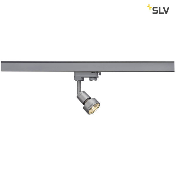 SLV 153564 PURI Lampenkopf silbergrau GU10 max. 50W inkl. 3P.-Adapter