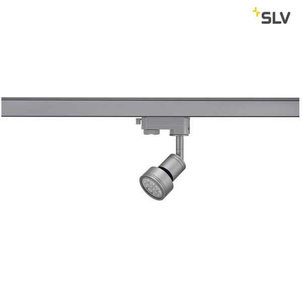 SLV 153564 PURI Lampenkopf silbergrau GU10 max. 50W inkl. 3P.-Adapter