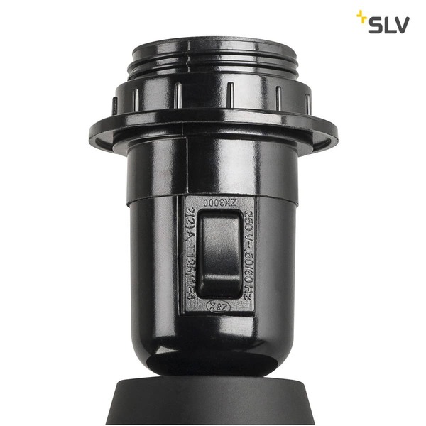 SLV 155490 FENDA E27 Stehleuchte mattschwarz ohne Schirm