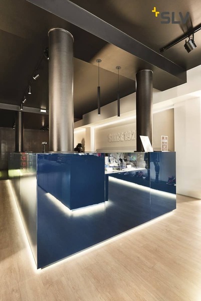 SLV 158410 HELIA 40 Pendelleuchte LED 3000K rund schwarz flache Rosette 9W