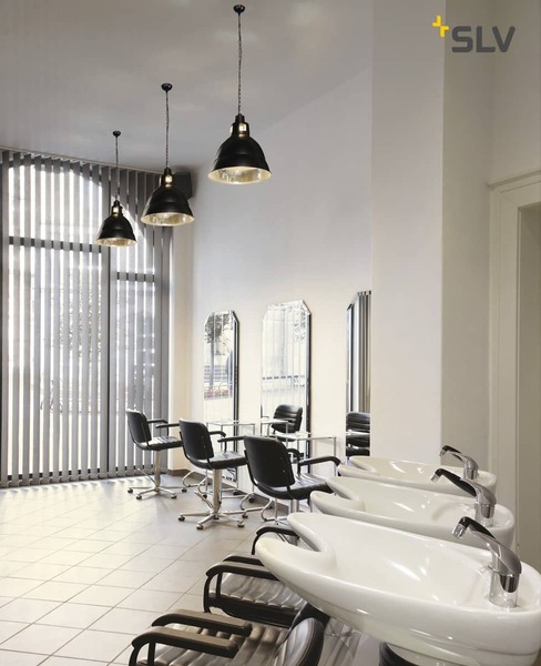 SLV 165359 PARA 380 Reflektorleuchte schwarz E27 max. 160W