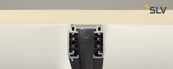 SLV 175010 S-TRACK 3P.-Aufbauschiene schwarz 1m
