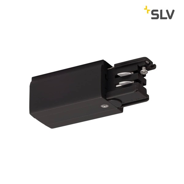 SLV 175040 Einspeiser für S-TRACK 3P.Schiene Erde links schwarz