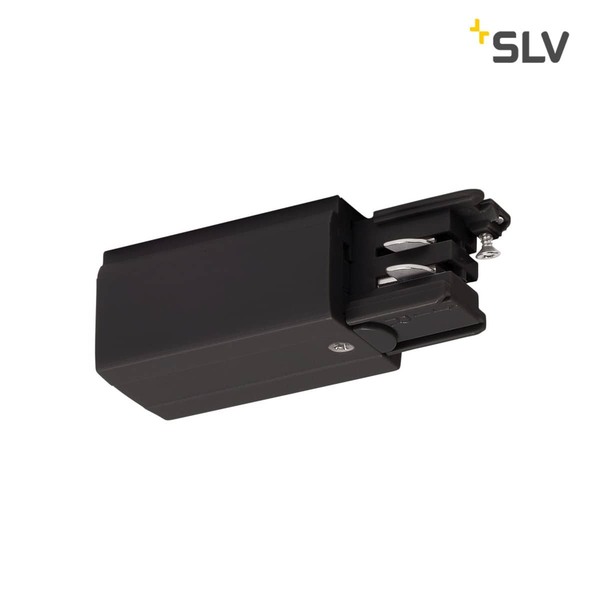 SLV 175050 Einspeiser für S-TRACK 3P.Schiene Erde rechts schwarz