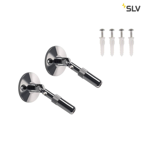 SLV 186312 Wandhalter für NV-Seilsystem chrom 2 Stk. 10cm