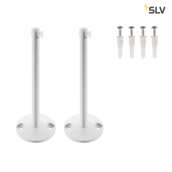 SLV 186341 UMLENKER für TENSEO Niedervolt-Seilsystem lang weiß 2 Stück