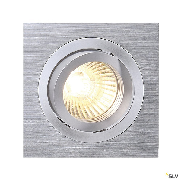 SLV 199996 PIREQ, alu brushed, max. 50 W, inkl.Clipfedern