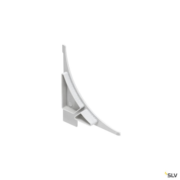 SLV 213571 ENDKAPPEN, für GLENOS Regal-Profil, 2 Stück, weiß matt