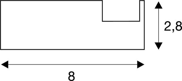 SLV 213660 GLENOS®, Profi-Wandträger-Profil, schwarz, 20 cm, inkl. Endkappen