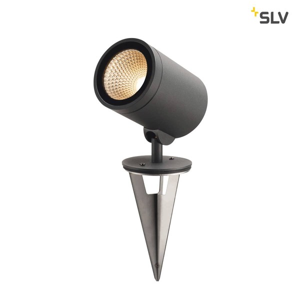 SLV 228555 HELIA Outdoor Wege- und Standleuchte LED 3000K rund anthrazit 15W zur Spießleuchte umrüstbar