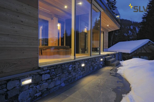 SLV 229702 BRICK LED DOWNUNDER Wandleuchte rechteckig silbergrau warmweisse