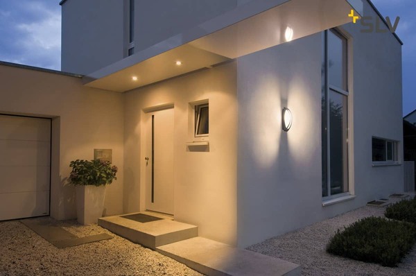 SLV 230445 MERIDIAN 2 Wandleuchte anthrazit E27 ESL max. 25W IP54