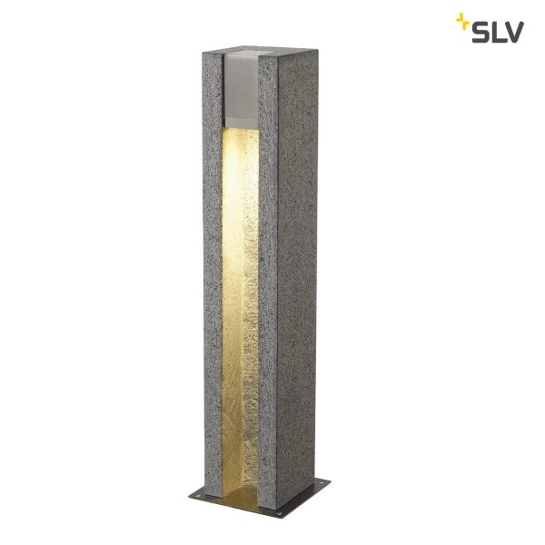 SLV 231440 ARROCK SLOT GU10 Stehleuchte eckig Granit salt & pepper max. 4W
