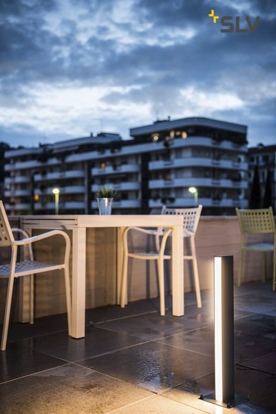 SLV 232165 H-POL Wege- und Standleuchte einflammig LED 3000K anthrazit L B H 16,5 16,5 66 cm