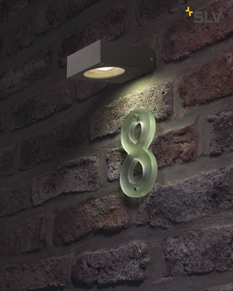 SLV 232285 QUADRASYL Wandleuchte WL 15 eckig anthrazit GX53 max. 11W