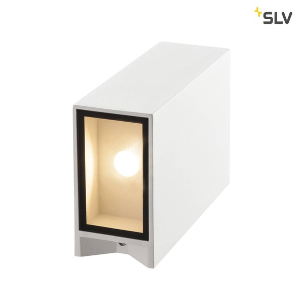 SLV 232441 QUAD XL 2 Wandleuchte eckig weiss LED 2x3,2W 3000K up-down