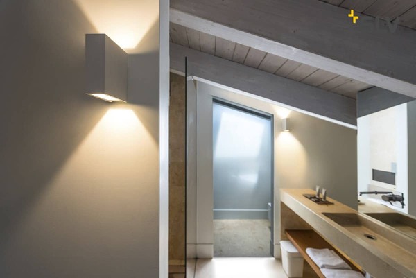 SLV 232441 QUAD XL 2 Wandleuchte eckig weiss LED 2x3,2W 3000K up-down