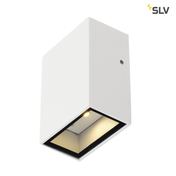 SLV 232461 QUAD 1 Wandleuchte eckig weiss LED 1x3W 3000K