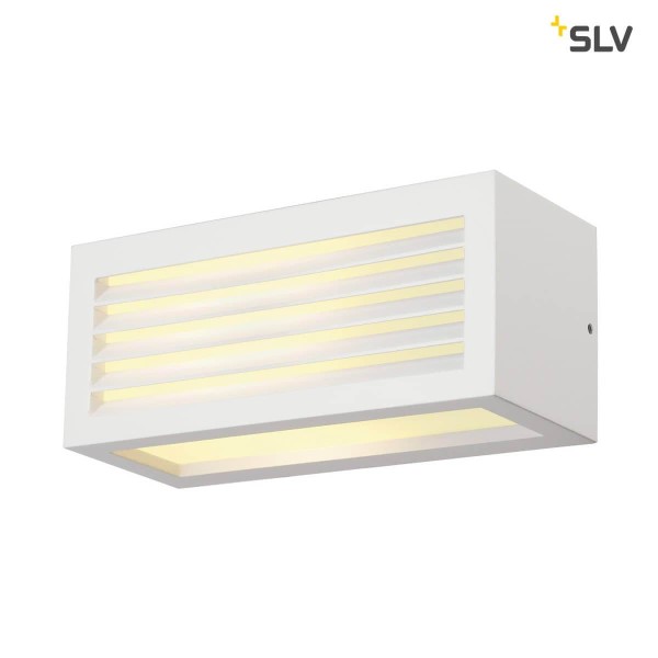 SLV 232491 BOX-L E27 Wandleuchte eckig weiss E27 max. 18W