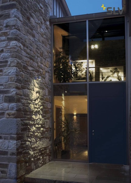 SLV 233104 NEW MYRA WALL Wandleuchte silbergrau GU10 max. 50W IP55