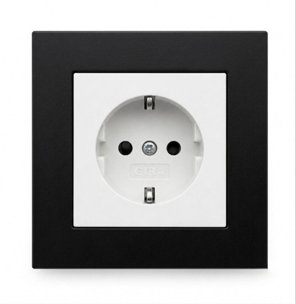 SOIXX Aufsteckrahmen Schwarz für Gira System 55 für Steckdosen und Lichtschalter Modernes Upgrade