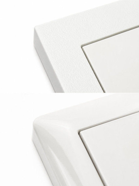 SOIXX Aufsteckrahmen Weiß für Gira System 55 für Steckdosen und Lichtschalter Modernes Upgrade