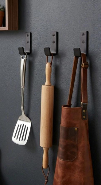 5 x SOIXX Haken J Wandhaken Schwarz