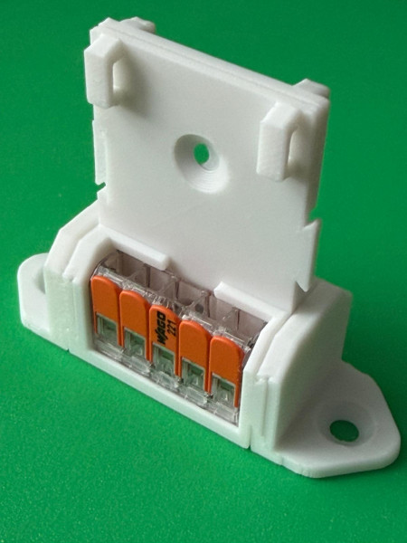 5 x SOIXX Halterung XWL Lang für 5er Klemmen WAGO 221-415 Weiß