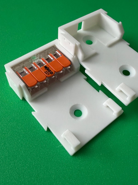 5 x SOIXX Halterung XWL Lang für 5er Klemmen WAGO 221-415 Weiß