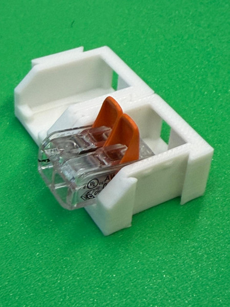 10 x SOIXX Halterung XWM für 2er Klemmen WAGO 221-412 Weiß