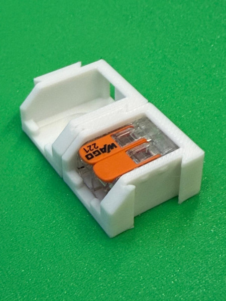 10 x SOIXX Halterung XWM für 2er Klemmen WAGO 221-412 Weiß