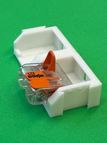 10 x SOIXX Halterung XWM für 3er Klemmen WAGO 221-413 Weiß