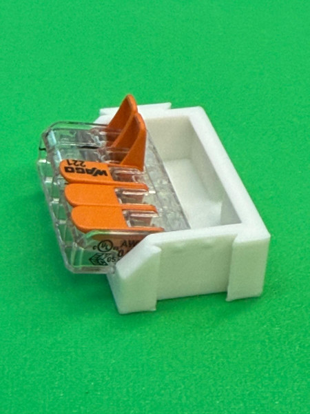 10 x SOIXX Halterung XWM für 5er Klemmen WAGO 221-415 Weiß