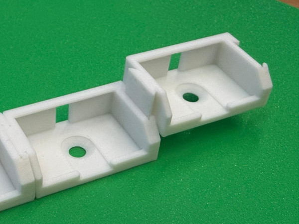 10 x SOIXX Halterung XWM für 5er Klemmen WAGO 221-415 Weiß