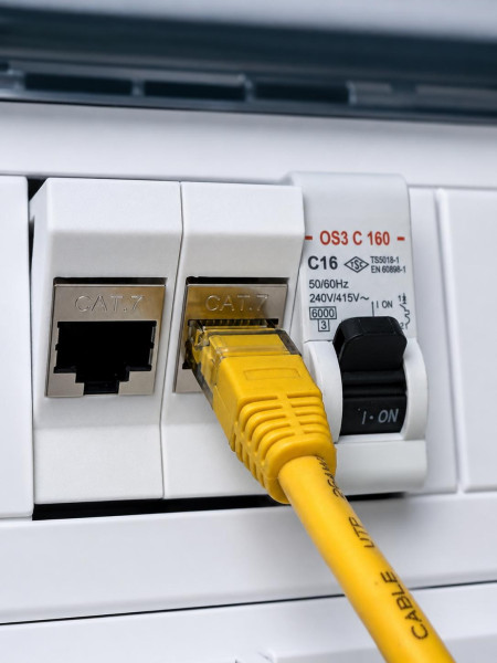 SOIXX Hutschienenhalter Keystone Modul RJ45 Netzwerk Cat6 Cat7 Cat8 DIN Rail Adapter