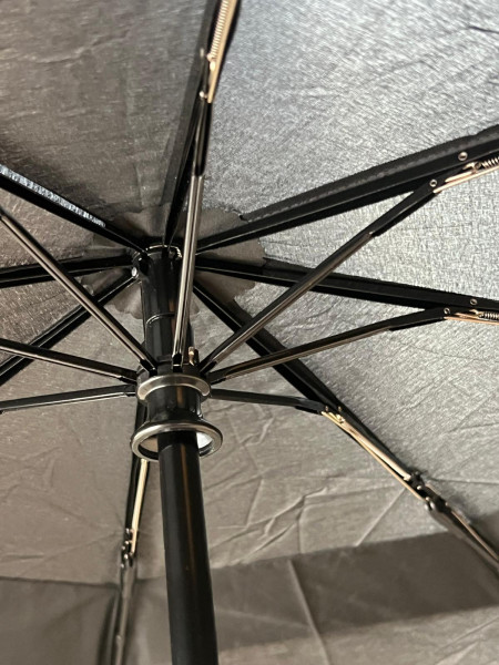 SOIXX Regenschirm Sturmfest bis 140km/h inkl. Reise-Etui, Taschenschirm mit Auf-Zu-Automatik, Doppelt belüftetes Vordach