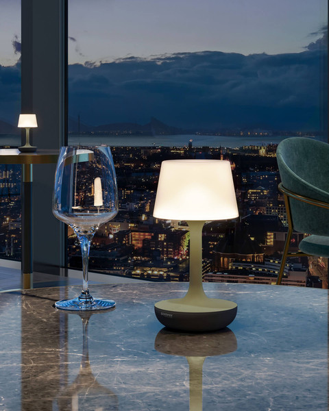 Sompex GINN Tischleuchte Olivgrün 18cm RGBW 72582