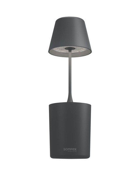 Sompex PEEKY Akku-Tischlampe Anthrazit 1W Warmweiss IP44 72721