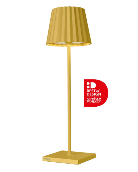 Sompex Troll 2.0 Akku Tischleuchte Gelb 78172