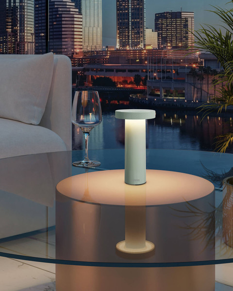 Sompex VOLUME Akku-Tischlampe Olivgrün 1,6W steuerbare Lichtfarbe IP44 78534