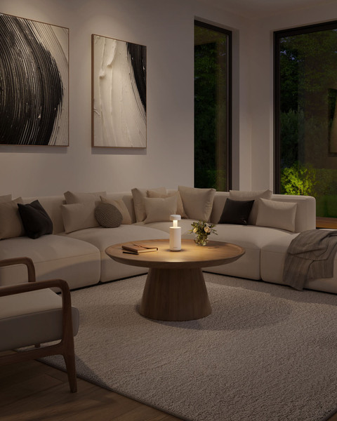 Sompex LUBAO Akku-Tischlampe Weiß 2,2W steuerbare Lichtfarbe IP44 78620