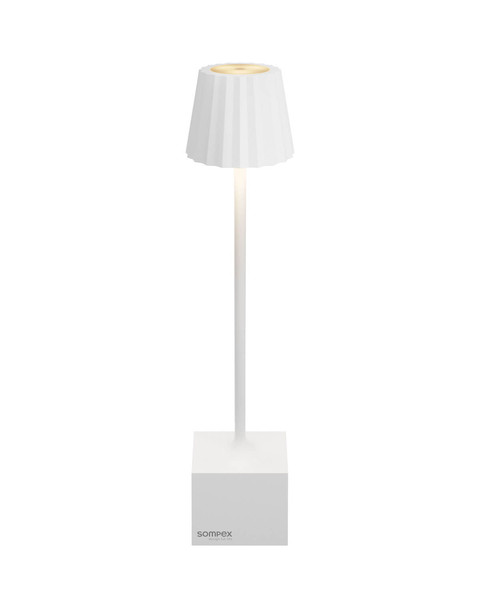 Sompex DENNIS Akku-Tischlampe Weiß 1,5W steuerbare Lichtfarbe IP44 78640