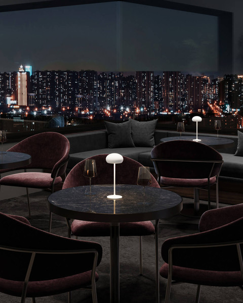 Sompex PEBBLE AKKU-leuchte Weiss 2,2W steuerbare Lichtfarbe IP54 78680