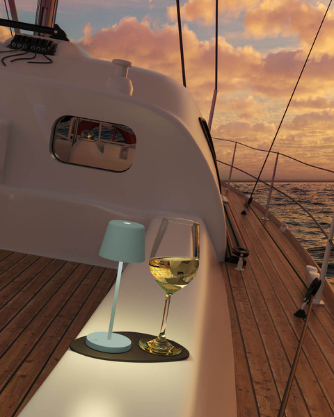 Silwy x Sompex SILWY Akku-Tischlampe Olivgrün 2,2W steuerbare Lichtfarbe IP65 SYSO-2024-S3