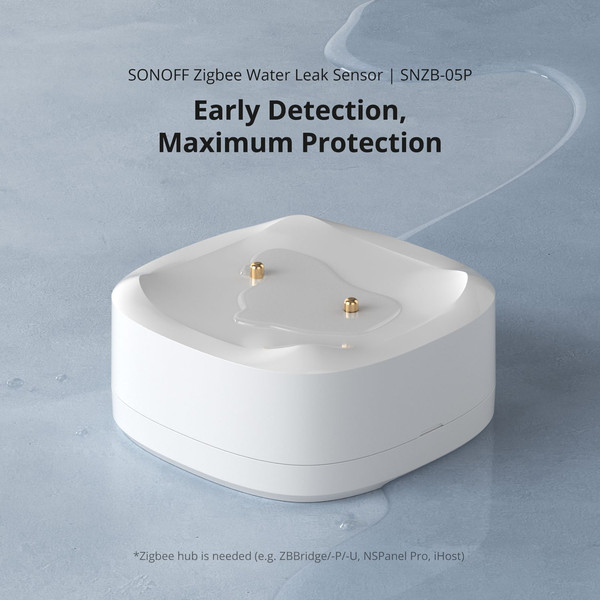 SONOFF Zigbee Wasserlecksensor, Leckagesensor SNZB-05P