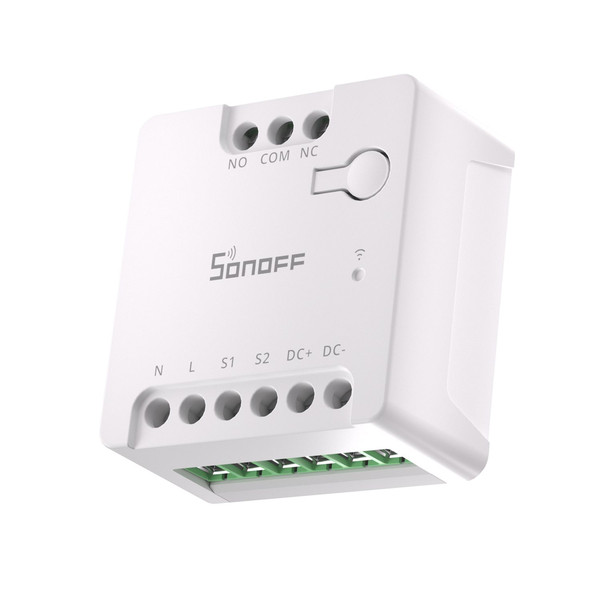 SONOFF MINI Dry WiFi Smart Switch (Trockenkontaktrelais), Lichtschalter Relais, Potentialfrei, Garagentorsteuerung, Unterputz HomeKit MINI-D