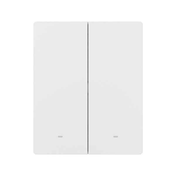 SONOFF SwitchMan Zigbee Smart Wandschalter, ZBM5 80/86 Typ, Lichtschalter Relais, 2-Fach ZBM5-2C-80W