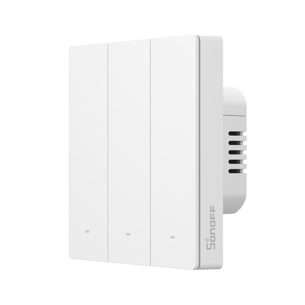 SONOFF SwitchMan Zigbee Smart Wandschalter, ZBM5 80/86 Typ, Lichtschalter Relais, 3-Fach ZBM5-3C-86W