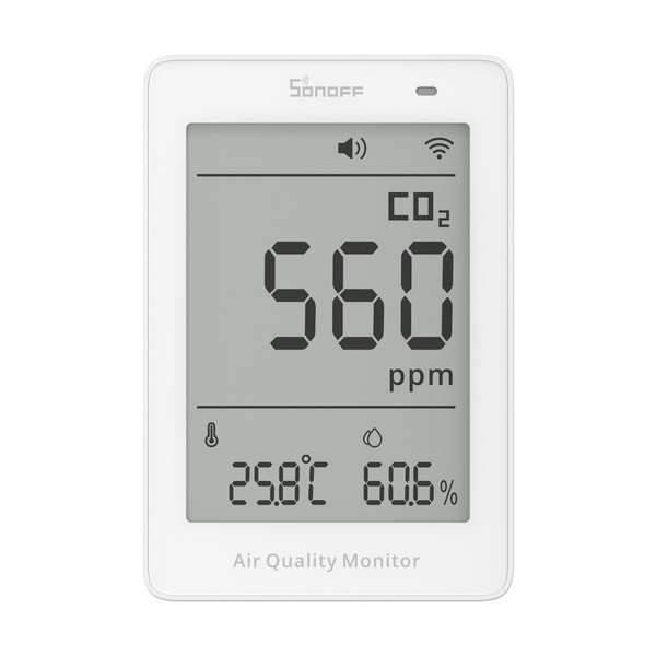 SONOFF AirGuard CO2 Matter über WiFi Luftqualitätsmonitor, HomeKit, Alexa & Google Home, App SAWF-08P